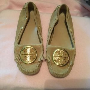 Tory Burch driving moccasins